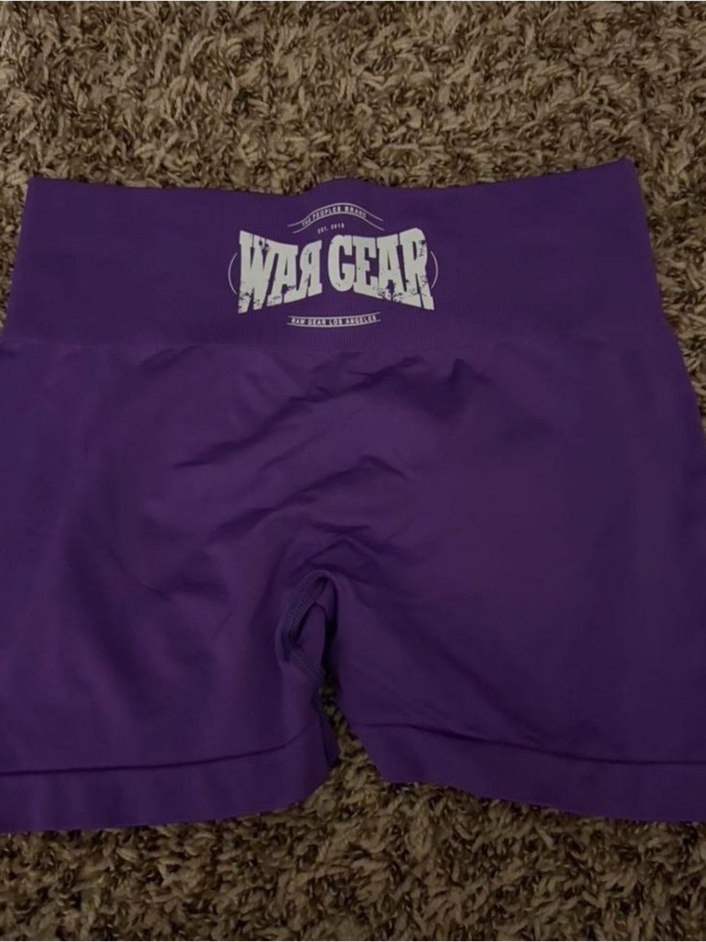 RAW GEAR Women's Purple High-Rise Bike Shorts